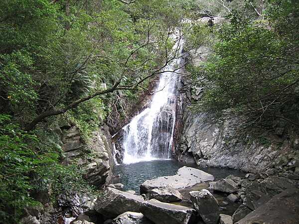 Hiji Waterfall in Yanbaru National Park, Okinawa.