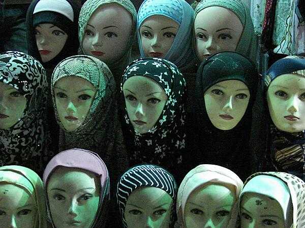 Headscarf shop in Amman.