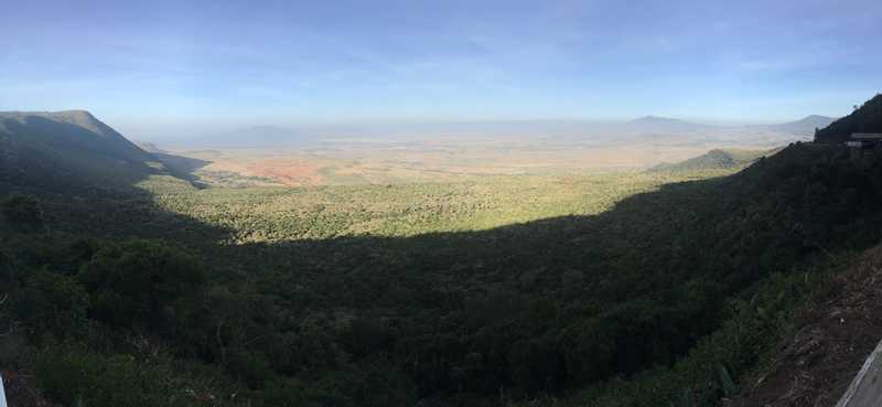 A panoramic view of the Great Rift Valley, Kenya.
