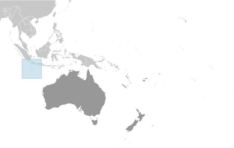 Christmas Island locator map