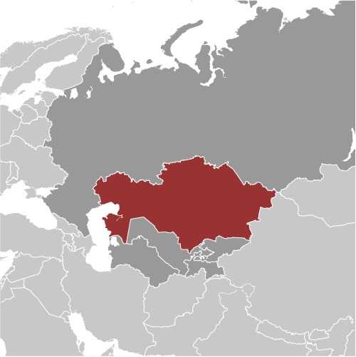 Kazakhstan locator map