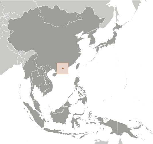 Macau locator map