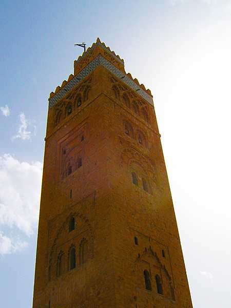 The Koutoubia Mosque minaret in Marrakech.