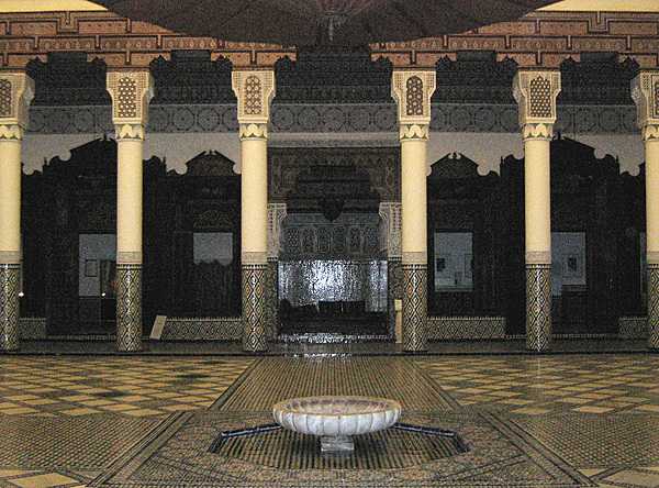 Some of the dazzling tile work at the Marrakech Museum.