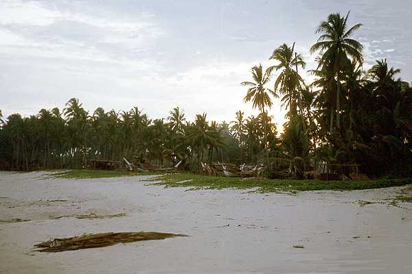 Beach sunrise on the Malay Peninsula.