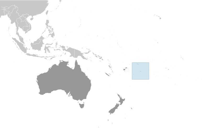 Niue locator map