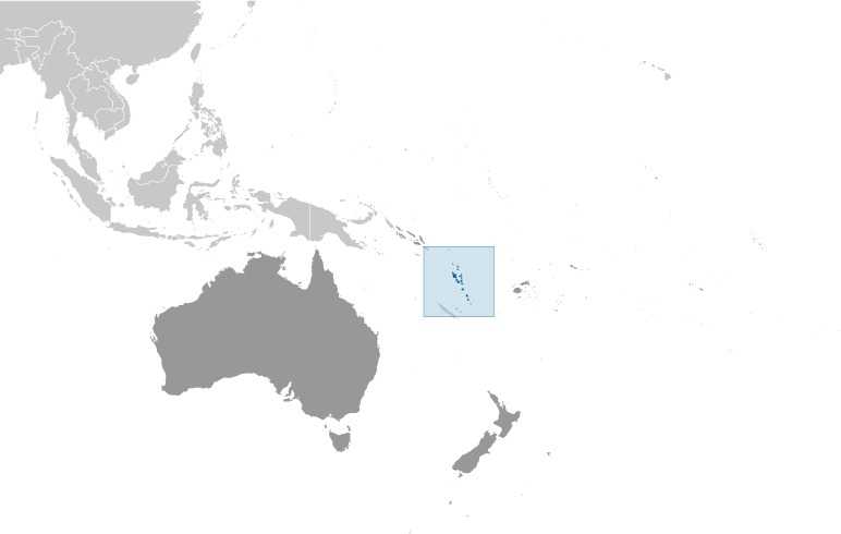 Vanuatu locator map