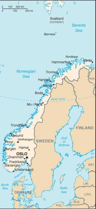 Norway map