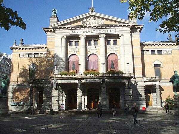 The National Theater in Oslo, opened in 1899.