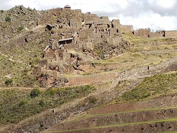Cliff dwellings in the Sacred Valley.