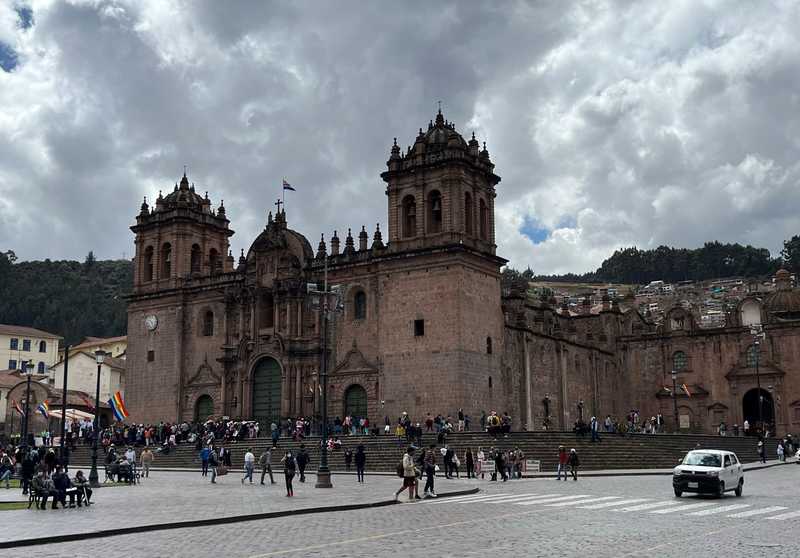 The Gothic-Renaissance style Cusco Cathedral was built in the 1500s in Cusco’s main square on the site of an Incan temple; it is today part of the World Heritage Zone of Cusco.  The church's official name is the Cathedral Basilica of the Assumption of the Virgin.