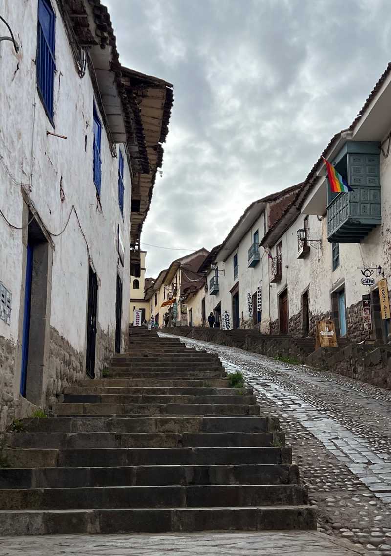 At an altitude of over 3,050 m (10,000 ft), Cusco is the primary starting point for visits to Machu Picchu and the Sacred Valley. Built in an Andean valley, roads and houses climb up the rims of the surrounding hills.