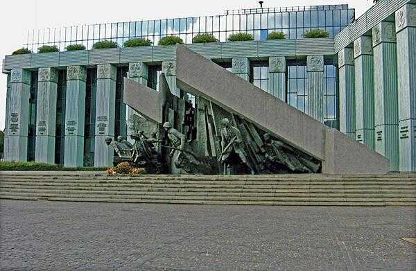 Warsaw Uprising Memorial in Warsaw.