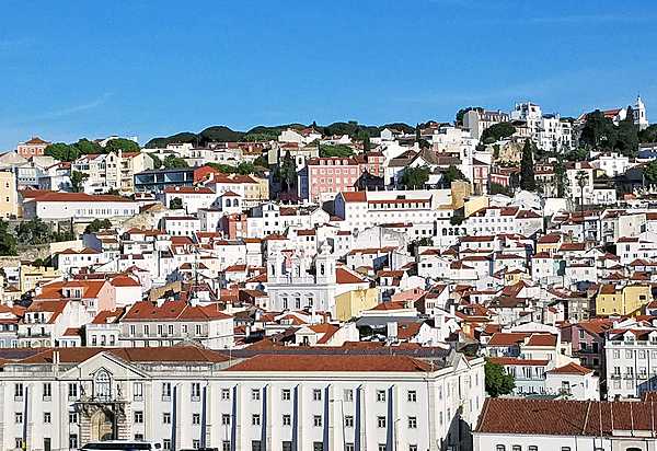 View of Lisbon, Portugal's largest city and capital, which often goes by the moniker of the “White City.”