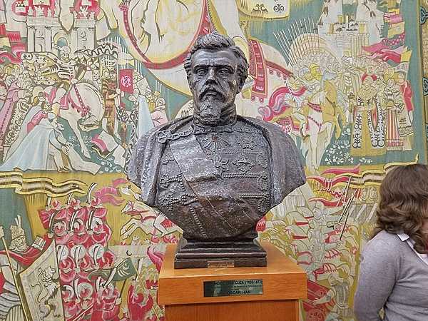 Bust of Alexandru Ioan CUZA (1820-73) in the Palace of the People. CUZA was Prince of Moldavia and Prince of Wallachia (1859-62), and later Domnitor (Ruler; 1862-66) of the Romanian Principalities.