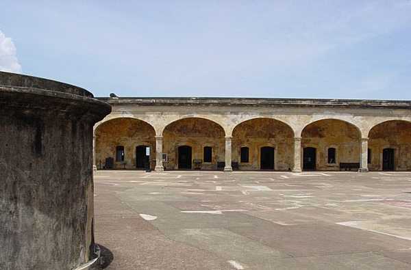 The main plaza at Fort San Cristobal. Photo courtesy of the US National Park Service.
