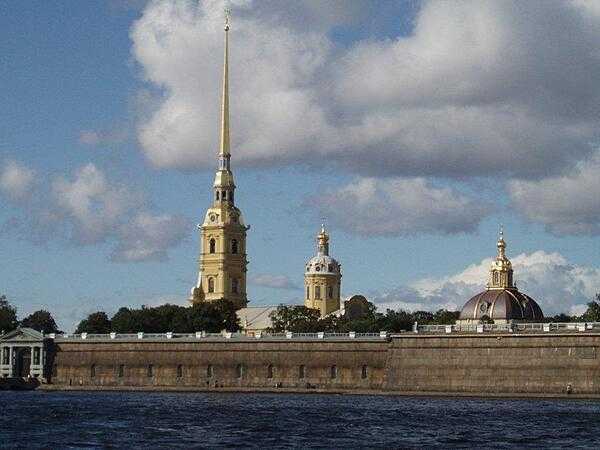 The Peter and Paul Fortress in Saint Petersburg - built between 1706 and 1740 - surrounds the Saints Peter and Paul Cathedral (completed 1733), which houses the remains of almost all of the members of the Russian imperial family.