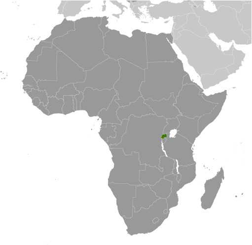 Rwanda locator map