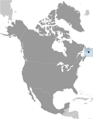 Saint Pierre and Miquelon locator map