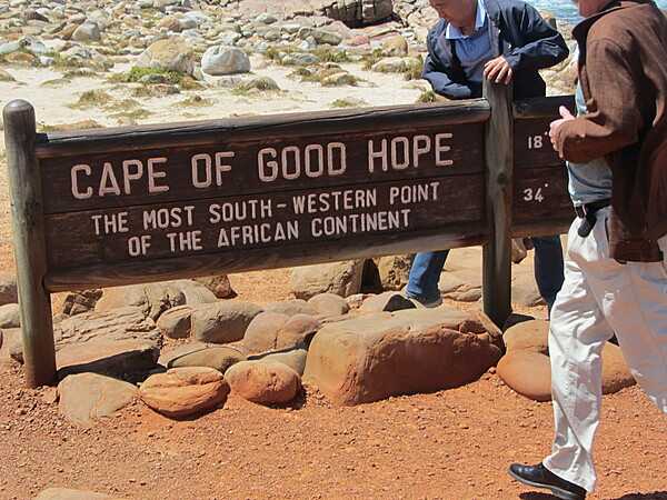 Cape of Good Hope signage.