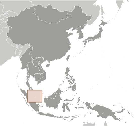 Singapore locator map