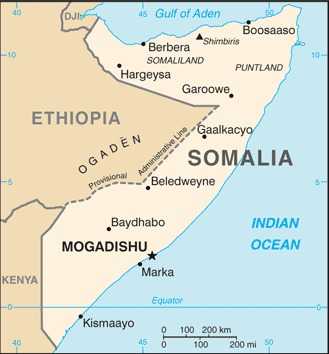 Somalia map