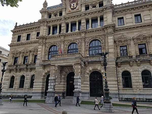 Completed in 1900, the Palacio de la Diputacion de Bizkaia in Bilbao is the seat of the local provincial government.