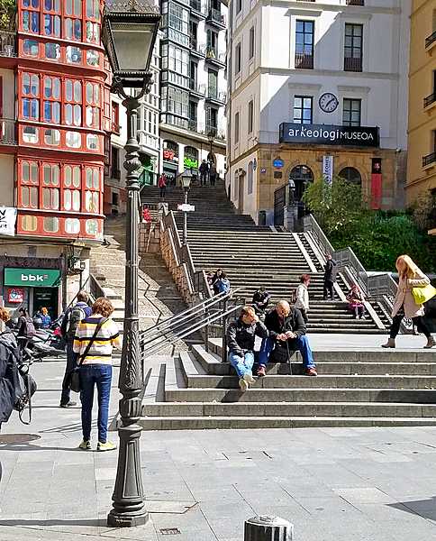 Town steps in Castro Urdiales.