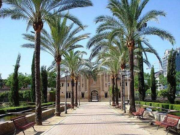 Gateway in the gardens of the Alcazar in Seville.