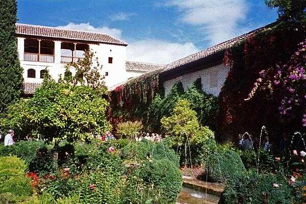 Original Moorish Garden at the Alhambra, Granada.