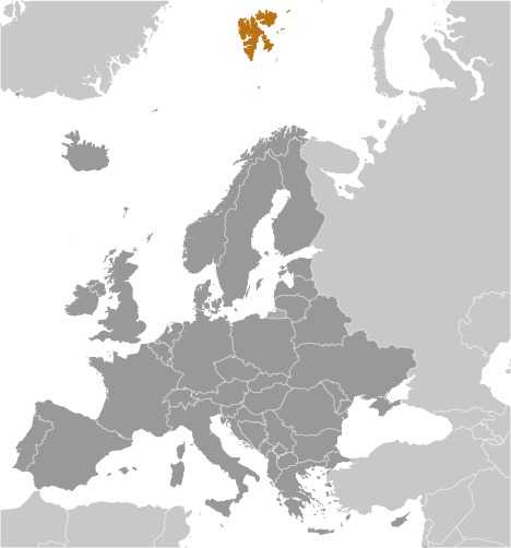 Svalbard locator map