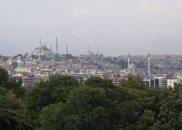 View of Istanbul from the Topkapi Palace.