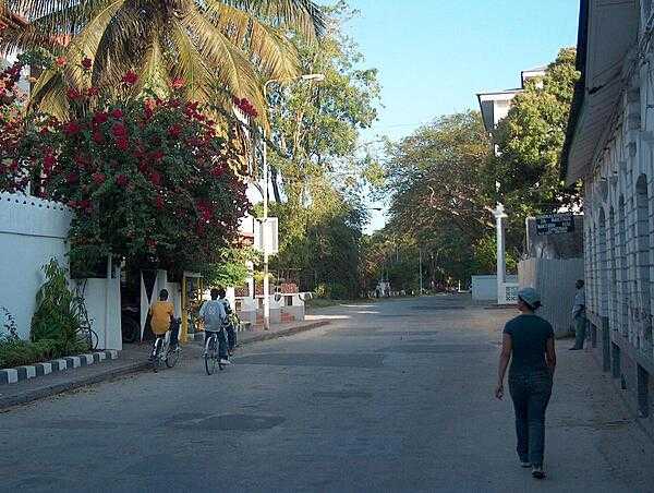 Street scene in Zanzibar&apos;s Stone Town.