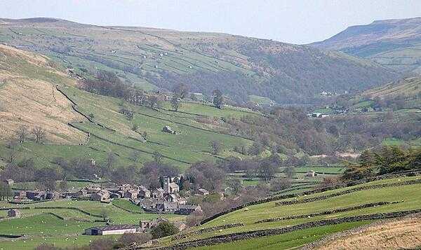 Swaledale, a valley in Yorkshire, northern England.