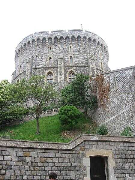 The Round Tower at Windsor Castle in Berkshire, England.