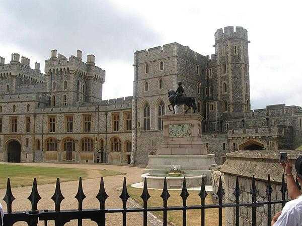 Part of the Quadrangle of the Upper Ward at Windsor Castle in Berkshire, England.