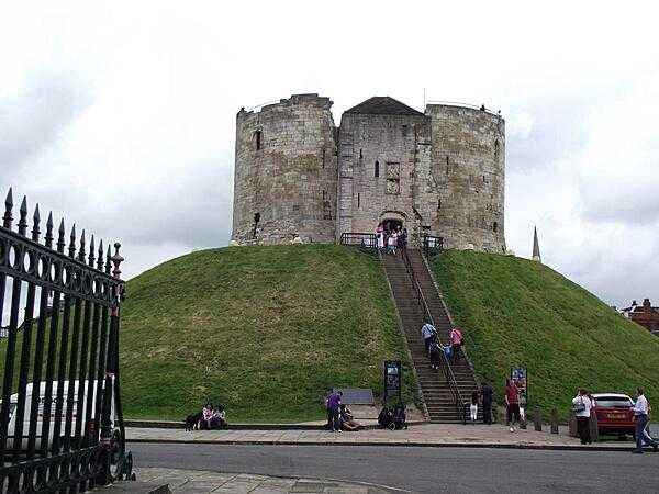 The ruined keep of the medieval Norman castle in York is referred to as Clifford&apos;s Tower.