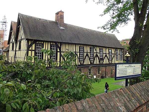 The Merchant Adventurers&apos; Hall was one of the most important buildings in medieval York. The majority of the structure was built in 1357; its Great Hall was where merchants gathered to conduct business and socialize, while its Undercroft served as a hospital and almshouse for the poor. The Merchant Adventurers today no longer conduct mercantile activities but are a charitable group. The Hall is the largest timber-framed building in the UK still standing and used for its original purpose.