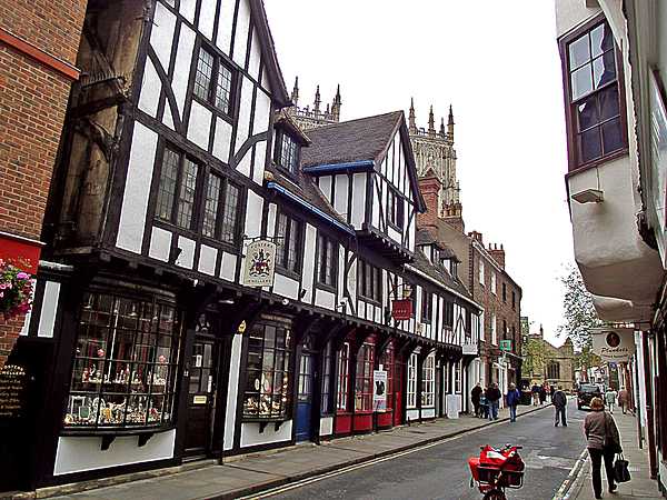 Many of the timber-framed buildings in York have been restored and converted to restaurants, shops, or boutiques.