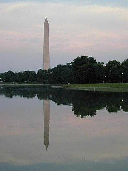 A view of the Washington Monument in Washington, DC.