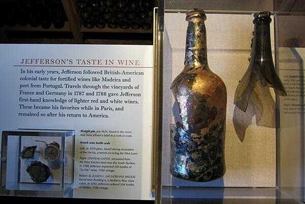 Jefferson was a premier connoisseur of fine wines during his era.