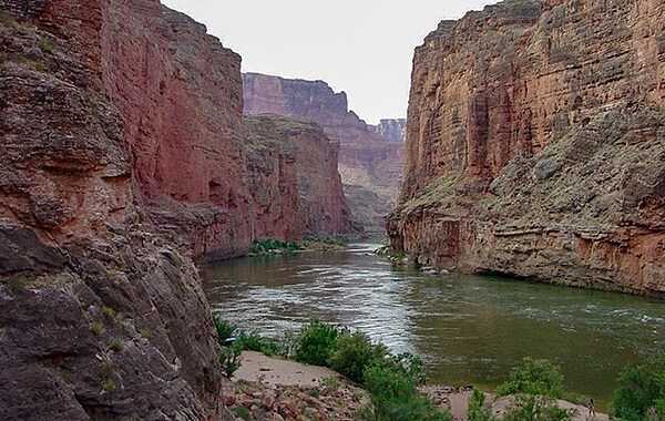 View of Marble Canyon, which marks the beginning section of the Grand Canyon, from near the mouth of Nautiloid Canyon. Image courtesy of the USGS.