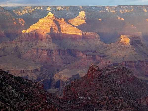 Sunset in the Grand Canyon in Arizona as seen from Grand Canyon Village. Photo courtesy of the US National Park Service.