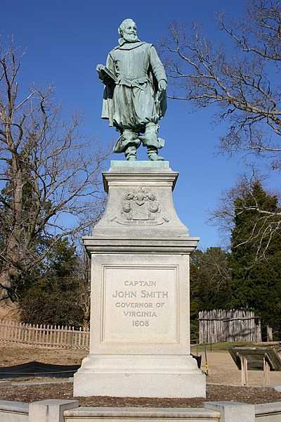 Statue of John Smith at Jamestown National Historic Site, Virginia. Smith was a leader of the Virginia Colony from September 1608 to August 1609 and was the first English explorer to map the Chesapeake Bay area. Photo courtesy of the National Park Service.