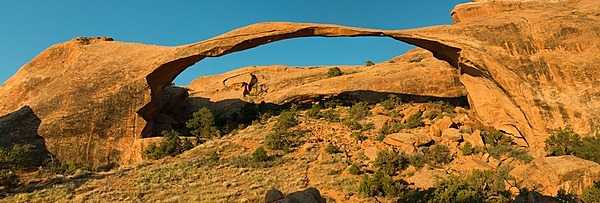 Landscape Arch in Arches National Park, Utah is the longest in the park and the fifth-longest in the world. Photo courtesy of the US National Park Service/Neal Herbert.