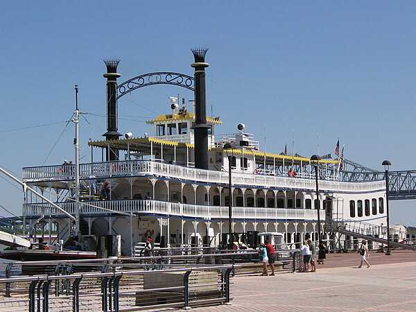Steamboat rides on the Mississippi River are  popular with both tourists and locals.