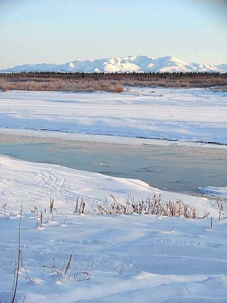 Winter in the Lower Noatak Basin. In November there is still enough sunshine to capture the shadows and bright white of snow and ice on the landscape in Noatak National Preserve, Alaska. Photo courtesy of the US National Park Service.