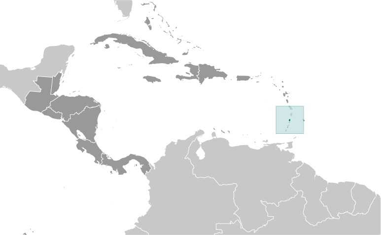 Saint Vincent and the Grenadines locator map