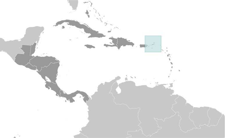 British Virgin Islands locator map