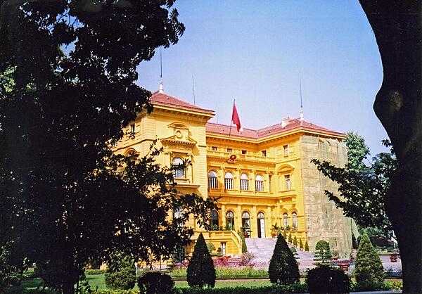 The Presidential Palace in Hanoi.